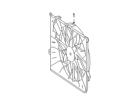 2008 Mercedes-Benz GL320 Cooling System, Radiator, Water Pump, Cooling Fan Diagram 1