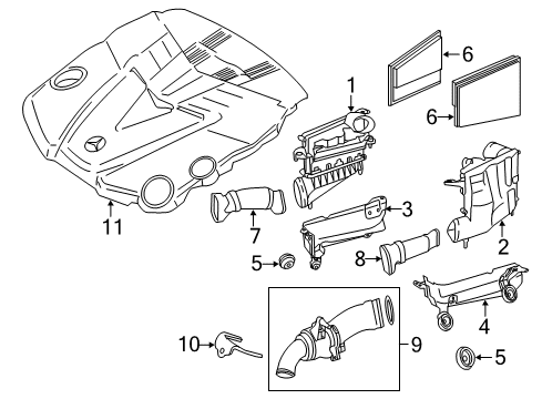 Inlet Hose Diagram for 642-094-54-97