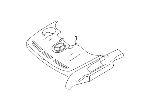 2012 Mercedes-Benz SLK350 Engine Appearance Cover
