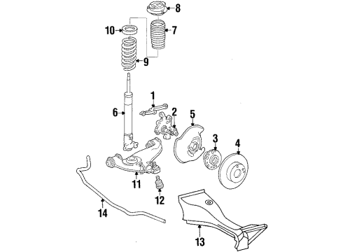 Backing Plate Diagram for 124-420-26-44