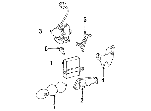Control Module Diagram for 003-545-86-32
