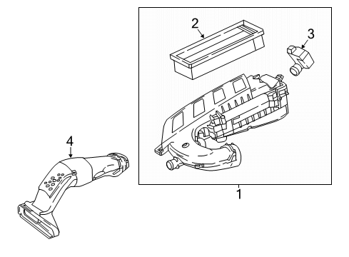 2020 Mercedes-Benz S560 Air Intake Diagram 1
