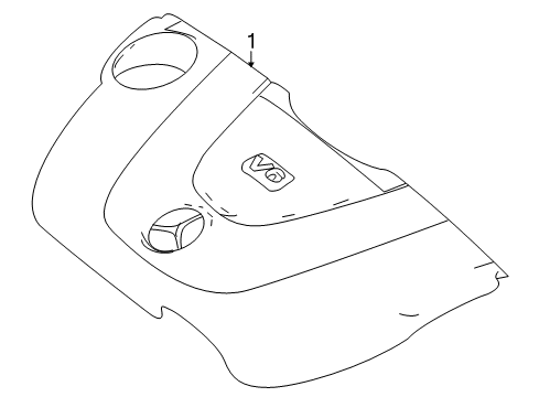 2010 Mercedes-Benz GLK350 Engine Appearance Cover