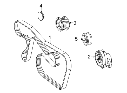 2009 Mercedes-Benz CL550 Belts & Pulleys