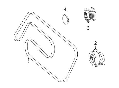 2003 Mercedes-Benz CLK500 Belts & Pulleys