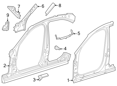 2023 Mercedes-Benz GLC300 Aperture Panel Diagram 1