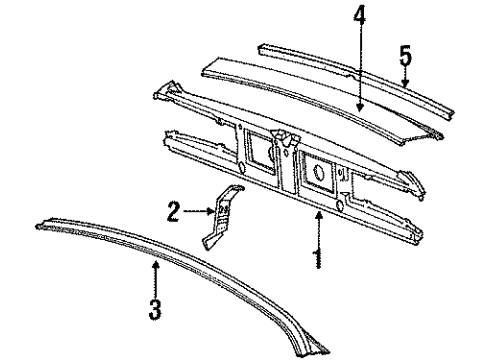 1984 Mercedes-Benz 380SL Rear Body