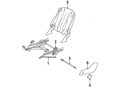 1992 Mercedes-Benz 400E Tracks & Components Diagram 2