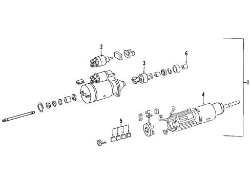 1993 Mercedes-Benz 190E Starter