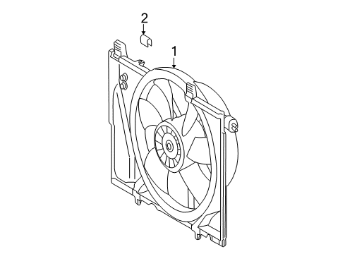2005 Mercedes-Benz SL600 Cooling System, Radiator, Water Pump, Cooling Fan Diagram 1