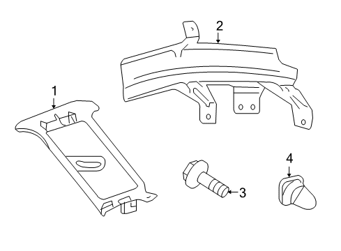 Upper Quarter Trim Diagram for 164-690-02-00-8K57
