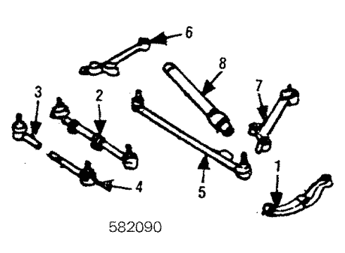 Tie Rod End Diagram for 123-338-01-10