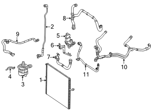 2022 Mercedes-Benz S580 Intercooler  Diagram 2