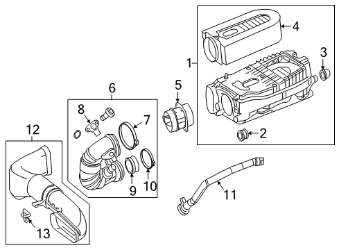 Air Inlet Duct Diagram for 651-090-11-42
