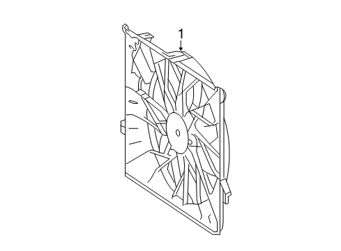 2009 Mercedes-Benz R320 Cooling System, Radiator, Water Pump, Cooling Fan Diagram 1