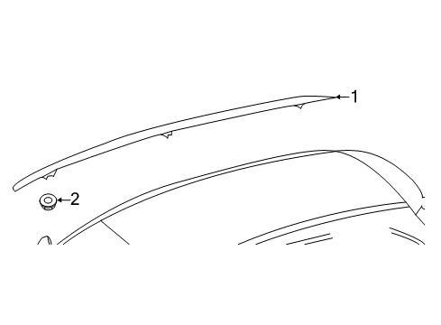 2018 Mercedes-Benz E63 AMG S Exterior Trim - Roof Diagram 2