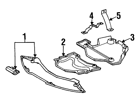1994 Mercedes-Benz S350 Splash Shields