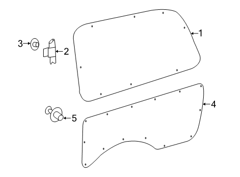 2022 Mercedes-Benz Metris Interior Trim - Side Panel Diagram 2