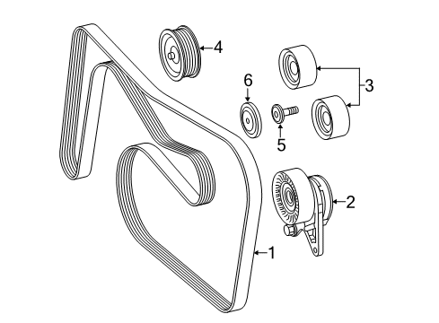 2017 Mercedes-Benz S600 Belts & Pulleys