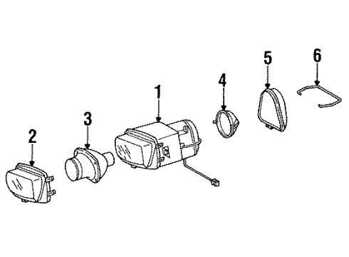 1994 Mercedes-Benz E500 Fog Lamps