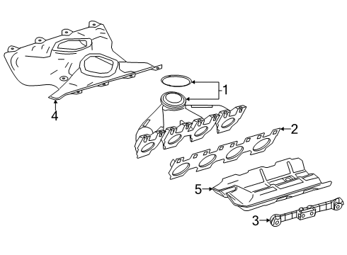 Exhaust Manifold Diagram for 177-140-97-00