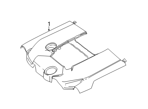 2017 Mercedes-Benz S600 Engine Appearance Cover