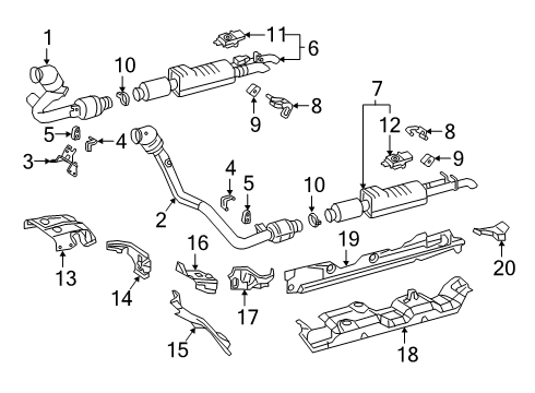 Converter & Pipe Mount Bracket Diagram for 463-490-03-02