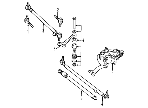 1994 Mercedes-Benz E420 P/S Pump & Hoses, Steering Gear & Linkage