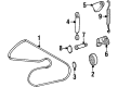 Diagram for 1990 Mercedes-Benz 350SDL Drive Belt - 008-997-36-92-64