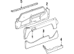 Diagram for 1994 Mercedes-Benz E320 Door Armrest - 124-970-11-01-3B25