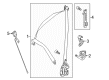Diagram for Mercedes-Benz GLE63 AMG S Seat Belt - 166-860-29-86-64-8P19
