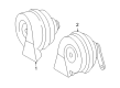 Diagram for 2003 Mercedes-Benz CLK320 Horn - 006-542-03-20