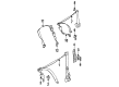 Diagram for Mercedes-Benz 560SEC Seat Belt - 126-860-53-69