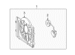 Diagram for 2004 Mercedes-Benz CLK320 Cooling Fan Shroud - 203-505-02-55