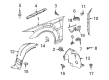 Diagram for Mercedes-Benz CL63 AMG Fender Splash Shield - 216-690-09-30