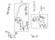 Diagram for Mercedes-Benz CL65 AMG Seat Belt - 215-860-18-85-8G75
