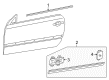 Diagram for 2002 Mercedes-Benz CLK320 Door Moldings - 208-690-05-80