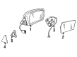 Diagram for Mercedes-Benz 300CD Side View Mirrors - 123-810-13-16