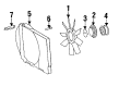 Diagram for 1992 Mercedes-Benz 300SD Cooling Fan Assembly - 606-200-00-23
