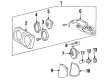 Diagram for 1985 Mercedes-Benz 300CD Headlight - 002-820-11-61