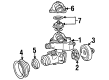 Diagram for 1992 Mercedes-Benz 300SE Water Pump Pulley - 104-200-03-05-81
