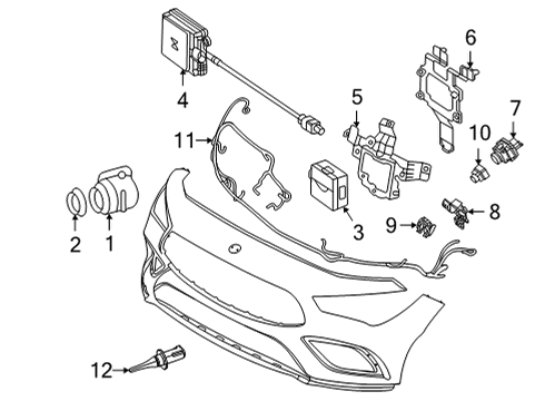 Mercedes-Benz 177-885-40-05 BUMPER HOLDER Mercedes-Benz 177-885-40-05 BUMPER HOLDER