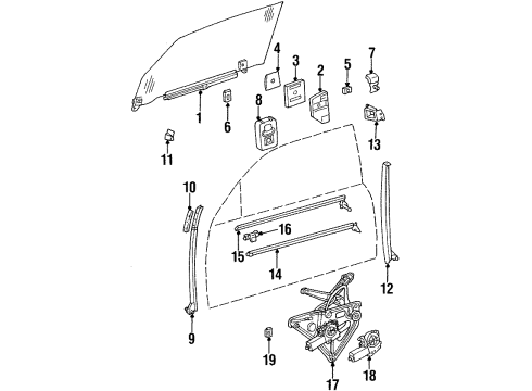 Mercedes-Benz 140-720-06-15 Rear Guide Mercedes-Benz 140-720-06-15 Rear Guide