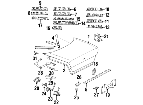 Mercedes-Benz 124-750-03-93 Handle Mercedes-Benz 124-750-03-93 Handle