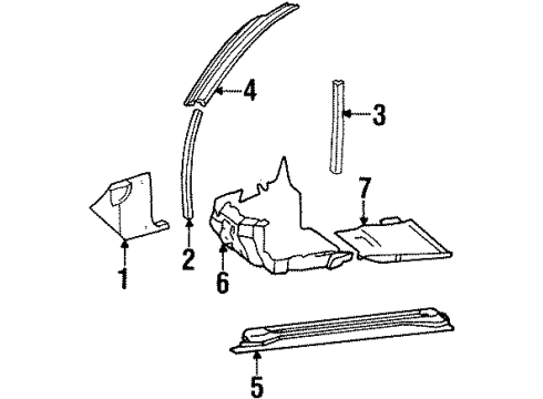 Mercedes-Benz 140-697-25-51-9B00 Edge Guard 140-697-25-51-9B00 Mercedes-Benz Edge Guard