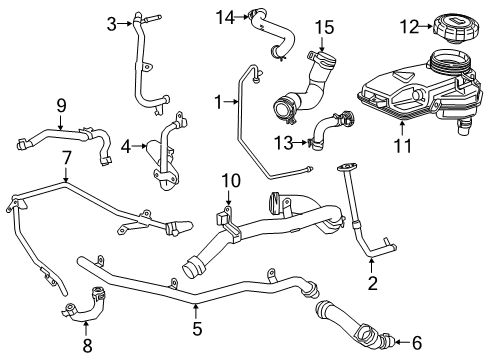 Mercedes-Benz 260-200-48-00 COOLANT LINE Mercedes-Benz 260-200-48-00 COOLANT LINE