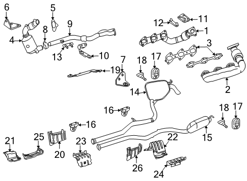 Mercedes-Benz 211-490-72-59 Muffler 211-490-72-59 Mercedes-Benz Muffler