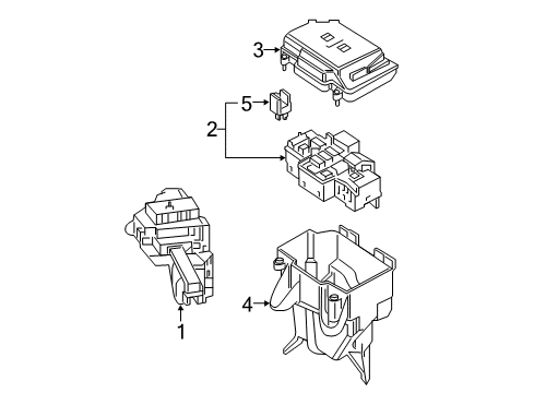 Mercedes-Benz 205-545-99-00 Fuse Box Cover 205-545-99-00 Mercedes-Benz Fuse Box Cover