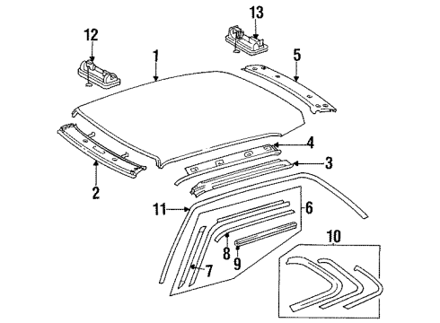 Mercedes-Benz 123-690-03-89 Rear Molding Mercedes-Benz 123-690-03-89 Rear Molding