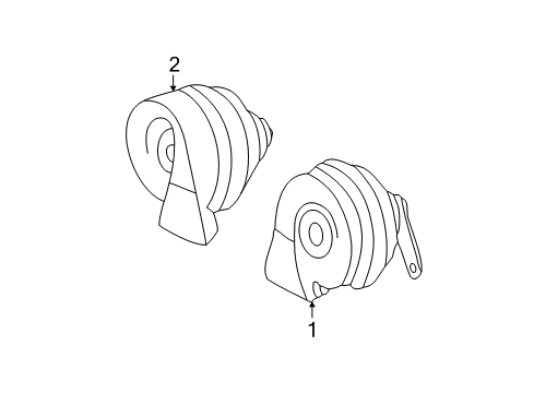 002-542-08-19 Mercedes-Benz Horn Relay